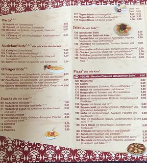 Menu2 at Marmaris Kebap Haus in Dresden