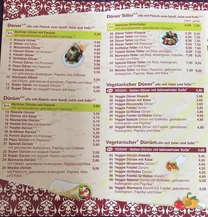 Menu4 at Marmaris Kebap Haus in Dresden