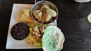 Coliflor en Pipian Verde at Chiguacle Sabor Ancestral de Mexico in Los Angeles