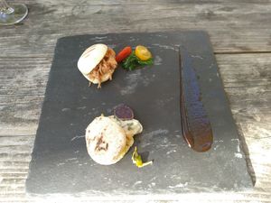 Enorm lekker broodje jackfruit. at Het Ruiterhuys in Castricum