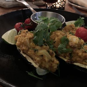 Gepofte courgette  at Het Ruiterhuys in Castricum