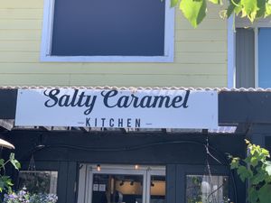 Street Sign at The Salty Caramel Kitchen in Lake Country