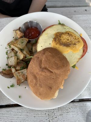 Look at that vegan egg!  at The Salty Caramel Kitchen in Lake Country
