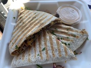 Jackfruit Quesidilla at The Salty Caramel Kitchen in Lake Country