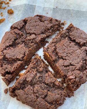 Double chocolate cookie at The Salty Caramel Kitchen in Lake Country