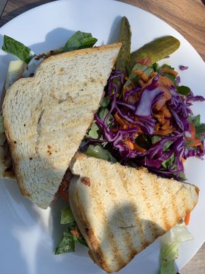 Sandwich and salad   at The Salty Caramel Kitchen in Lake Country