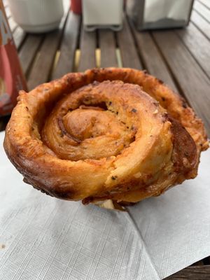 Vegan pizza bun   at The Salty Caramel Kitchen in Lake Country