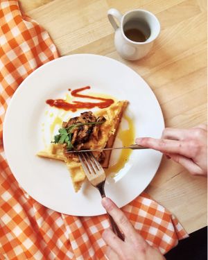 Sunday brunch special  at The Salty Caramel Kitchen in Lake Country