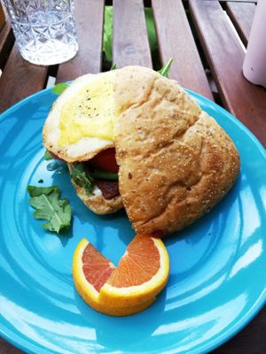 ‘Fried egg’ sandwich  at The Salty Caramel Kitchen in Lake Country