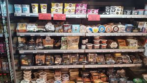 Non dairy products at Out of This World in Leeds