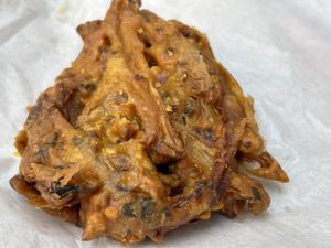 Onion bhaji  at Out of This World in Leeds