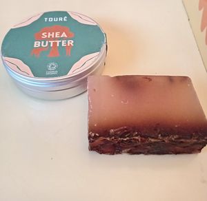 Shea butter and soap bar at Out of This World in Leeds