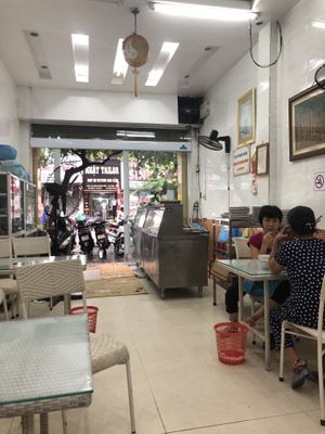 Inside to outside at Loving Hut - Nguyen Han in Hai Phong