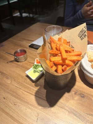 Sweet potato friess  at Gung Ho! Pizza in Beijing
