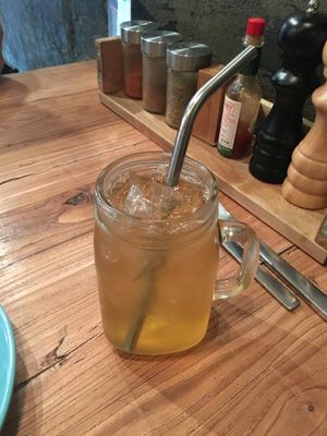 Ginger lemonade at Gung Ho! Pizza in Beijing