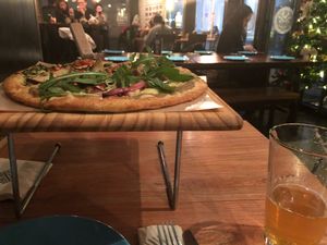 Vegan pizza and beer in a great setting at Gung Ho! Pizza in Beijing