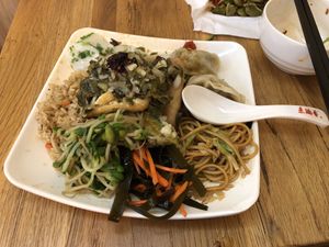 Plate number 2.  I filled this bad boy up 3x in total. at Sù Mǎn Xiāng 素满香 in Ningbo