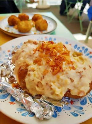 cashew&pepe potato at Veg Joy in Rome