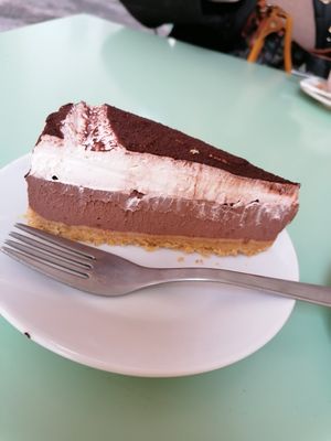 Cheesecake at Veg Joy in Rome
