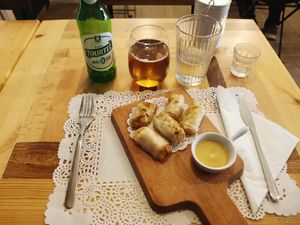 Oriental Rolls at Veg Joy in Rome