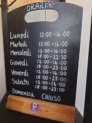 Working hours at Veg Joy in Rome