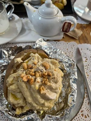 Jacked potatoe at Veg Joy in Rome