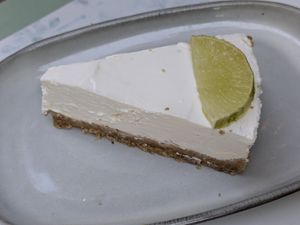 Lime Pie 🍋‍🟩😋 at Veg Joy in Rome