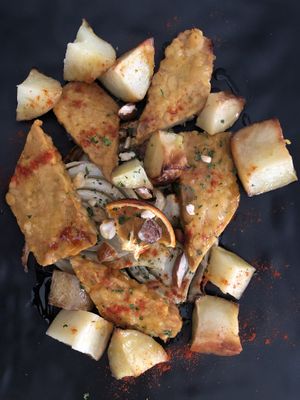 Tempeh all’arancia  at Veg Joy in Rome