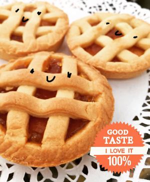 Apricot tart (vegan)  at Veg Joy in Rome