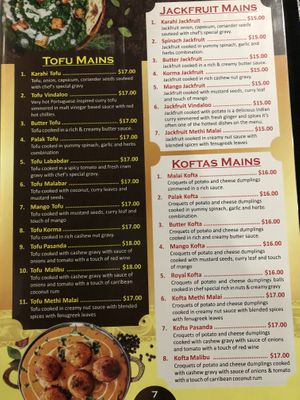  Menu at The Leaf in Leederville