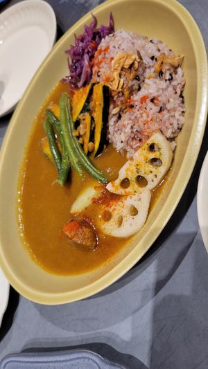 Curry Plate at Futaba Fruits Parlor in Tokyo