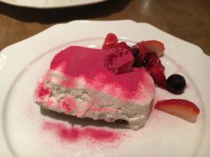 Berry tiramisu  at Futaba Fruits Parlor in Tokyo