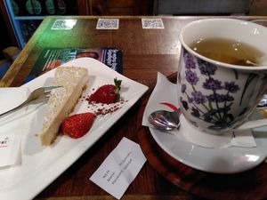 Coconut vegan cake at Slascicarna pri Vodnjaku in Ljubljana