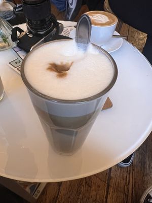 soy macchiato   at Kattencafé Balthazar in Nijmegen