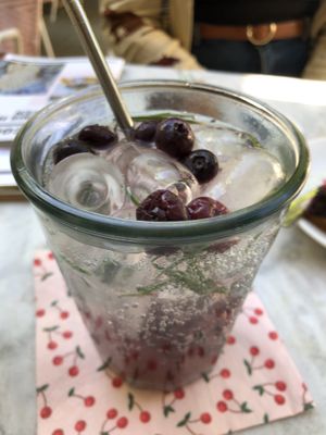 lavender rosemary mocktail  at Kattencafé Balthazar in Nijmegen