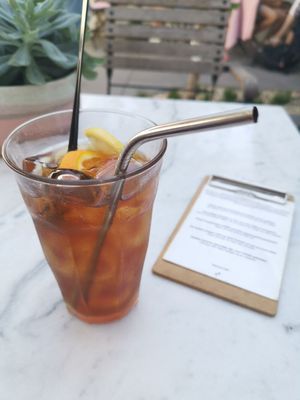 Home made ice tea at Kattencafé Balthazar in Nijmegen