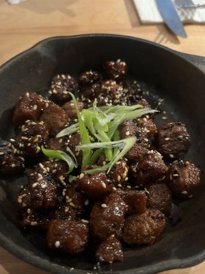 Sticky soy bits  at Vegolution in Saint John