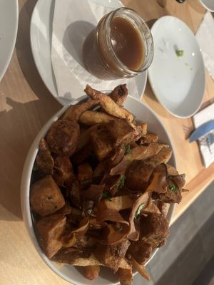 Vegan poutine   at Vegolution in Saint John