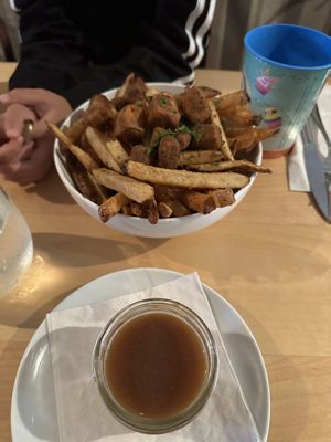 Vegan poutine   at Vegolution in Saint John