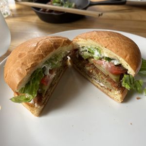  Regular chicken burger  at Vegolution in Saint John