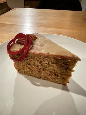 Beet carrot cake   at Vegolution in Saint John