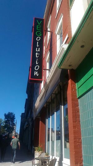 Outside at Vegolution in Saint John