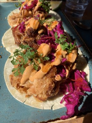 Baja Cauliflower taco  at The Mexican Corner in Whistler