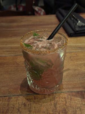 Watermelon basil margarita  at The Mexican Corner in Whistler