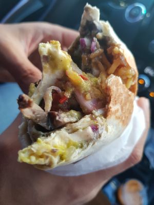 Burrito veggie at Tacos La Neta in Panama City