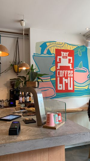 Inside  at Coffee Bru in Amsterdam
