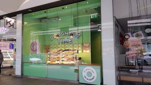Outside at Doughnut Time in South West London
