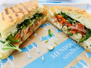 Vegan Banh Mi at Mendocino Farms in San Mateo
