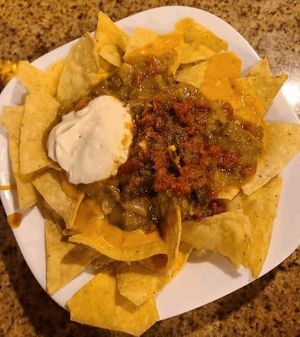 Queso Nachos at Archibowls in Lawrence