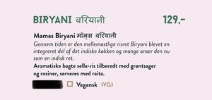 Veganske retter at Dhaba in Vordingborg